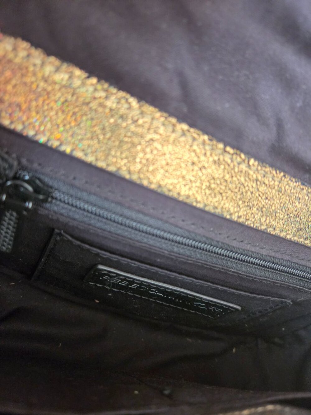 Rebecca Minkoff Love Crossbody - Gold with Gunmetal Hardware - Picture 4 of 4